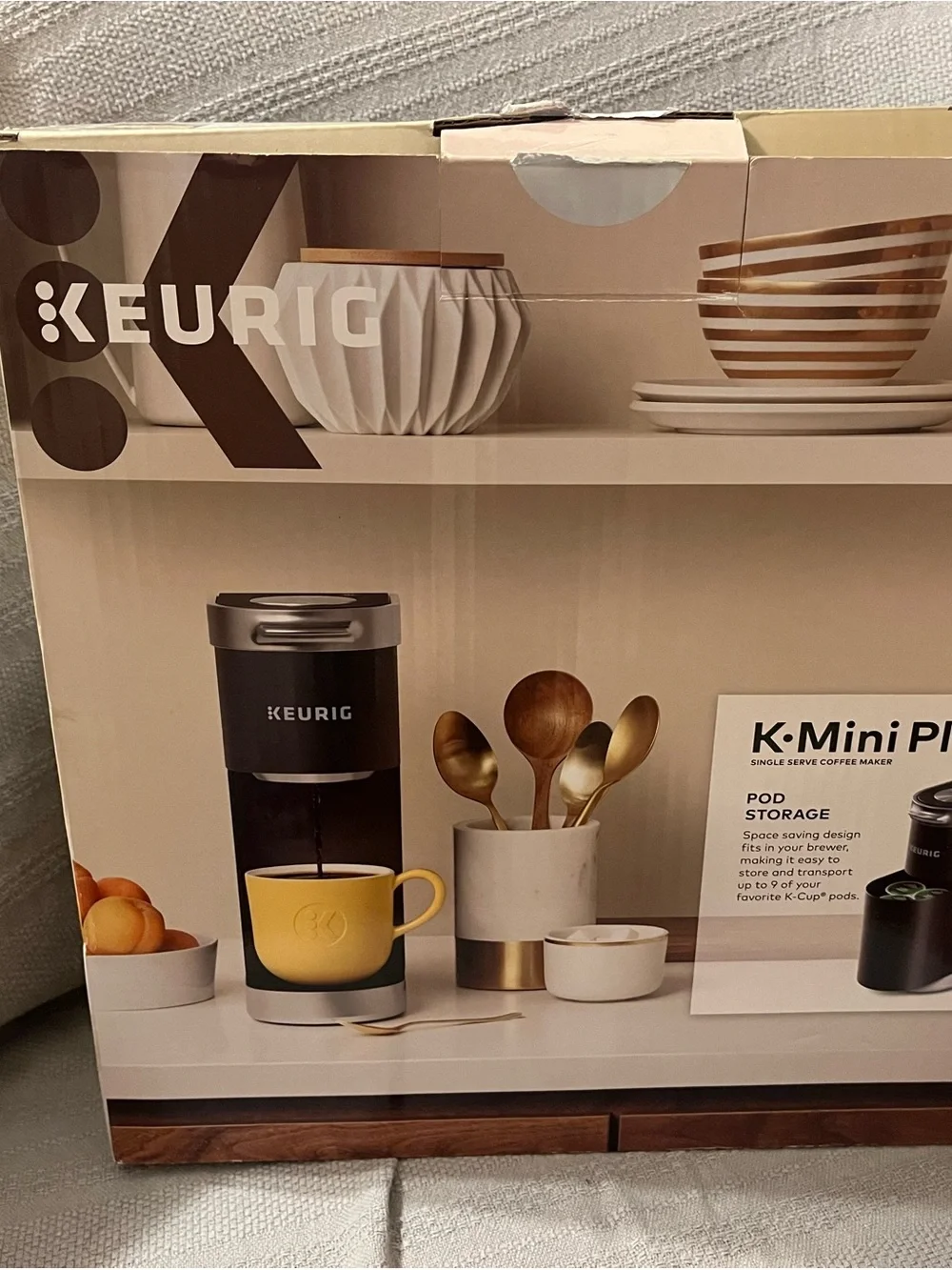 Keurig Compact Single-Serve Brewer in Black & Silver, K Mini Plus